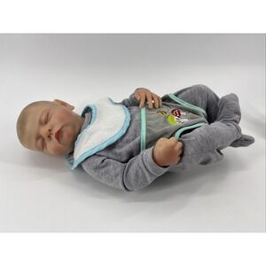 Realistic Reborn Newborn Baby Doll Boy Anatomically Correct Sleeping 17 in